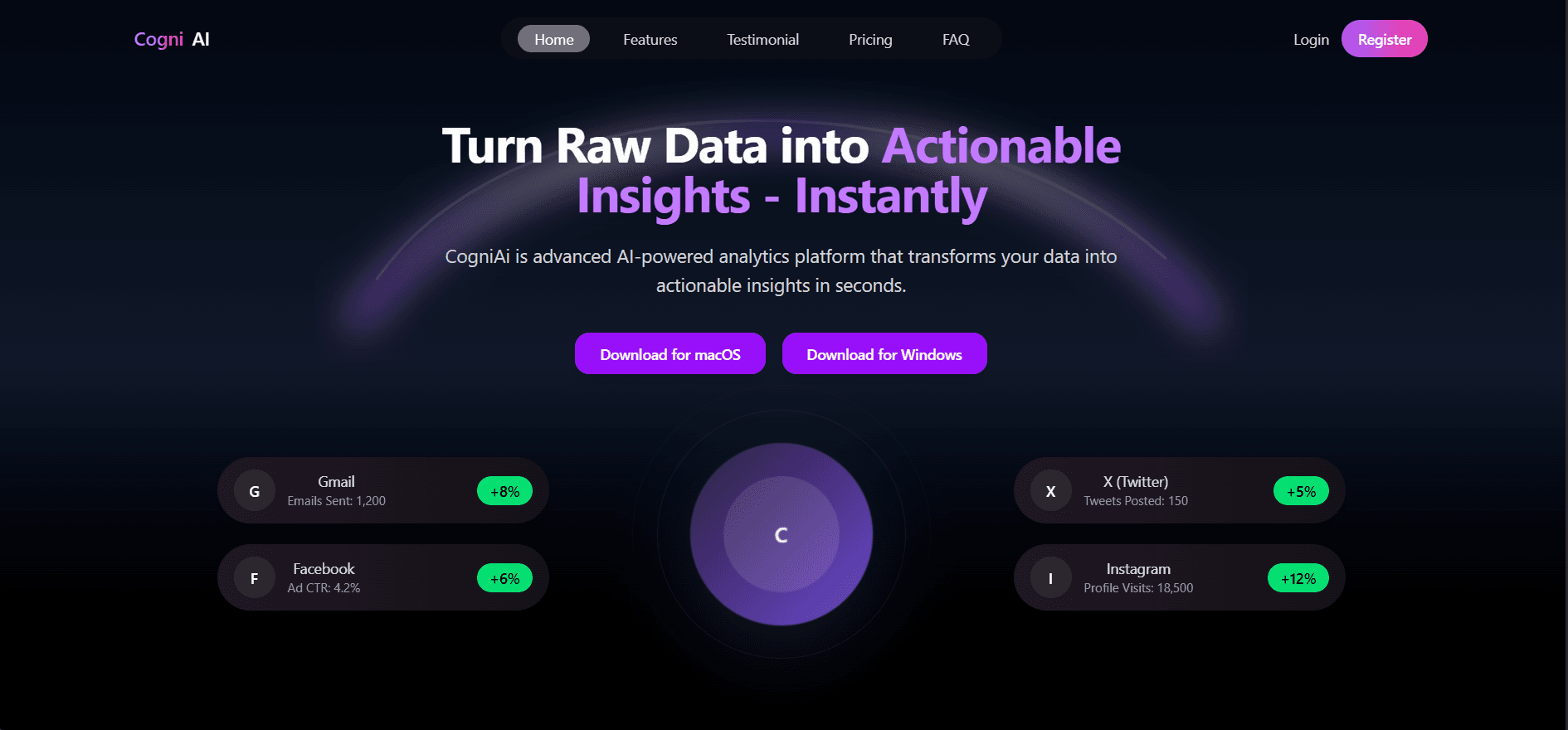 CogniAI Landing Page